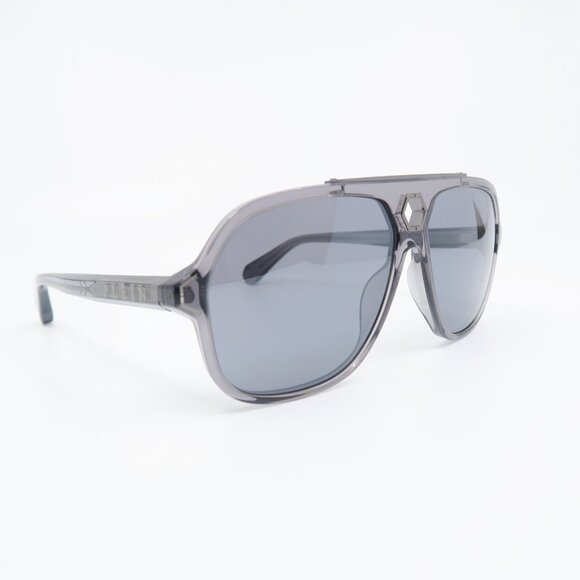 Philipp Plein URBAN MIAMI SPP004V Col. 9MBX Silver/Grey Pilot New Sunglasses.